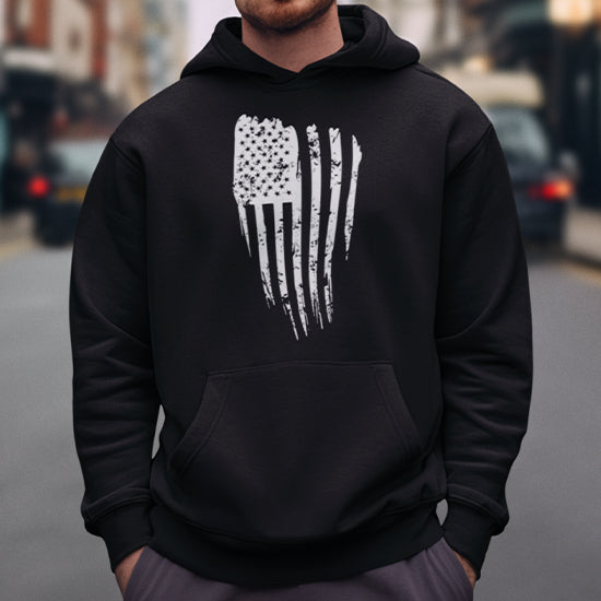 Distressed Flag Hoodie