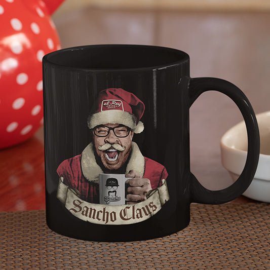 Sancho Claus Nino Black Glossy Mug