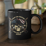 Fight for Freedom Black Glossy Mug
