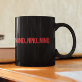 Nino Nino Nino Black Glossy Mug