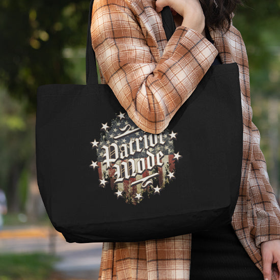 Patriot Mode V1 Large organic tote bag