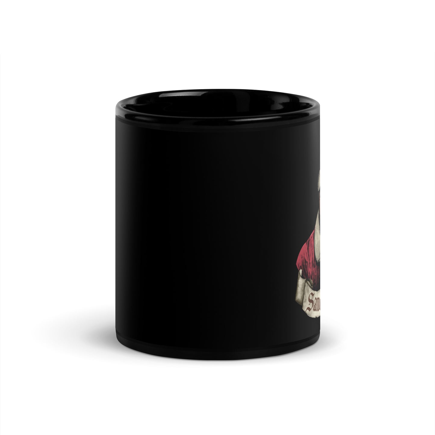 Sancho Claus Nino Black Glossy Mug