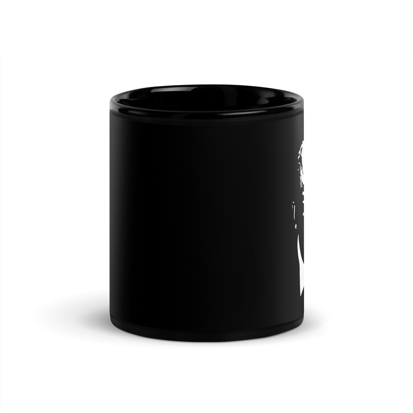 Trump Silhouette Black Glossy Mug