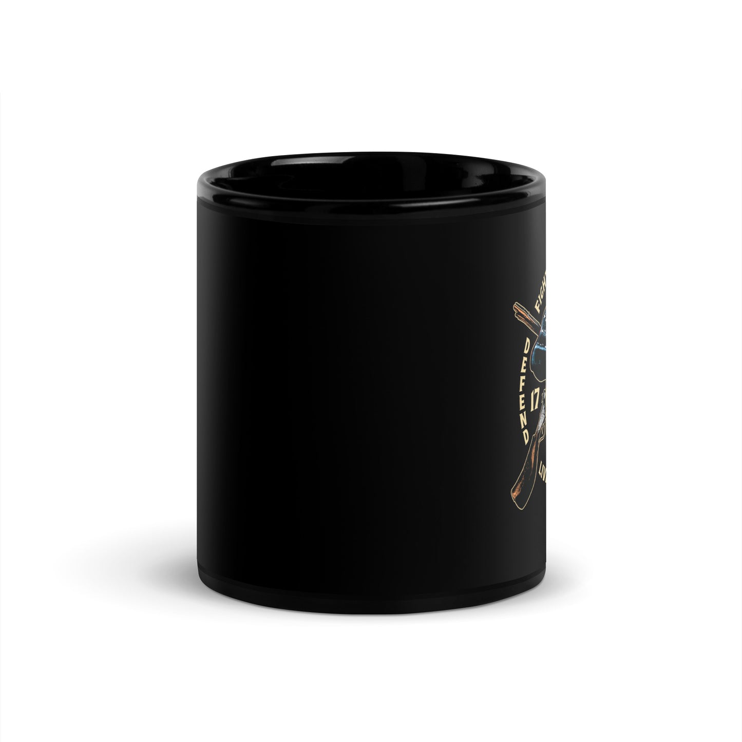 Fight for Freedom Black Glossy Mug