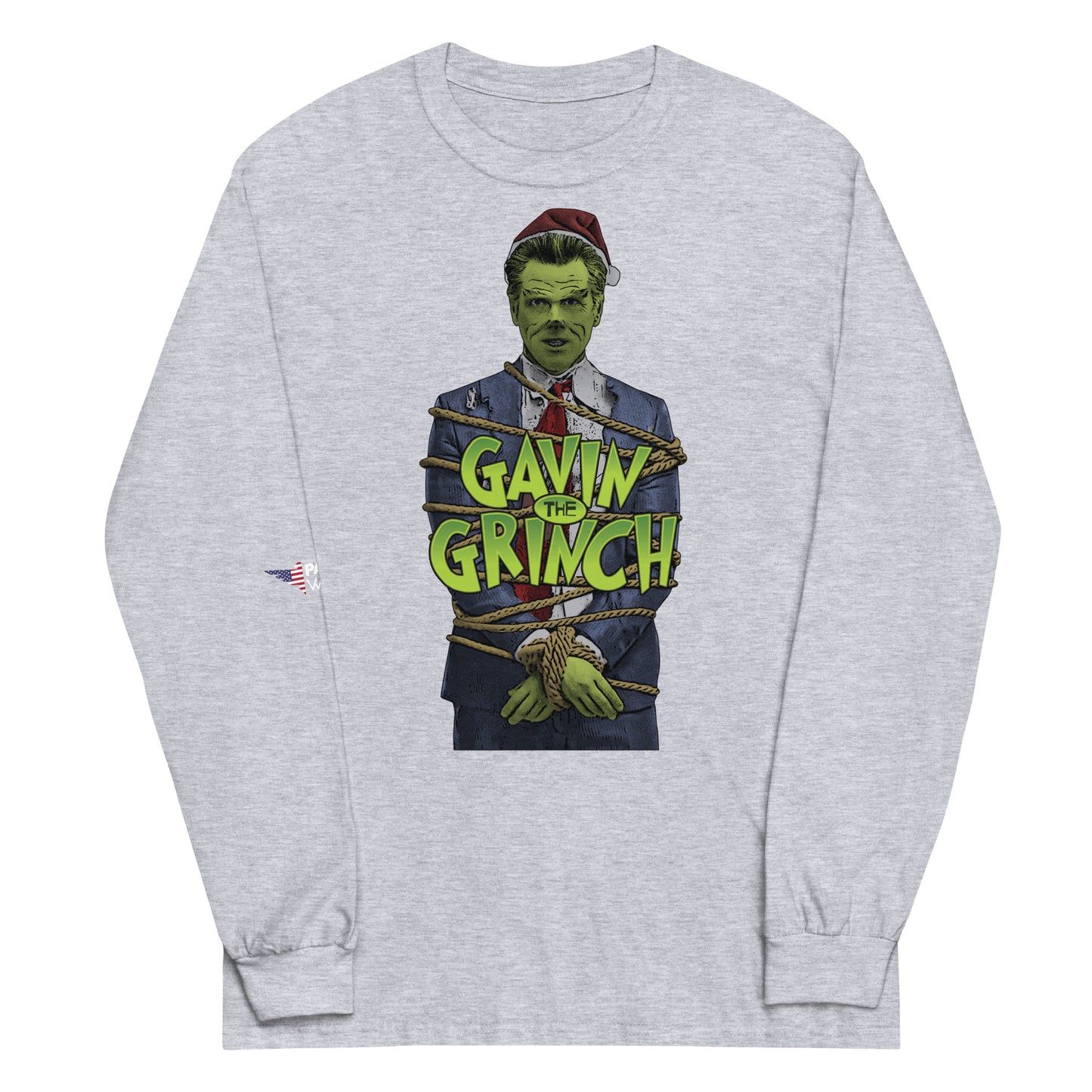 Gavin The Grinch Tied Up Long Sleeve Shirt