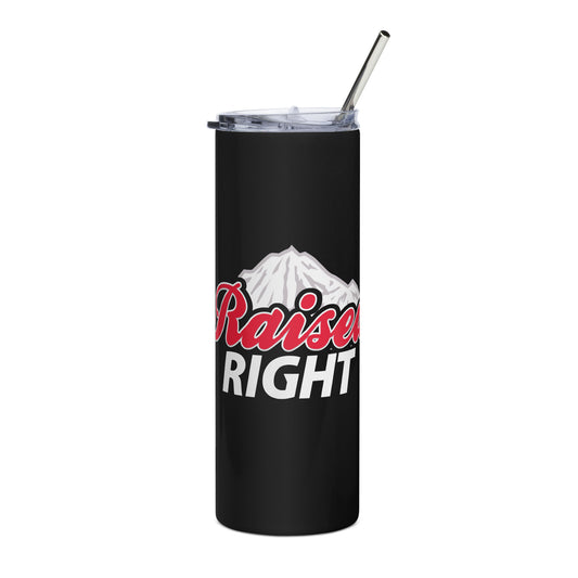 Raised Right Stainless steel tumbler