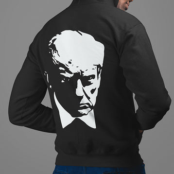 Trump Face Silhouette Back Print Hoodie