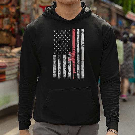 Pink Gun Flag Hoodie