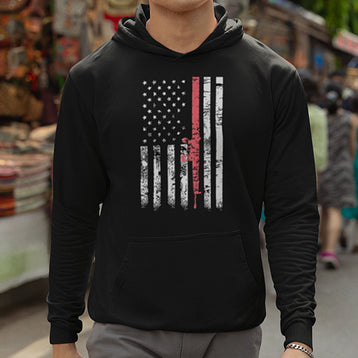 Pink Gun Flag Hoodie