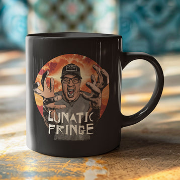 Lunatic Fringe Black Glossy Mug