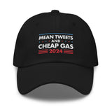 Mean Tweets and Cheap Gas Leather Back Hat
