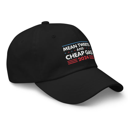 Mean Tweets and Cheap Gas Leather Back Hat