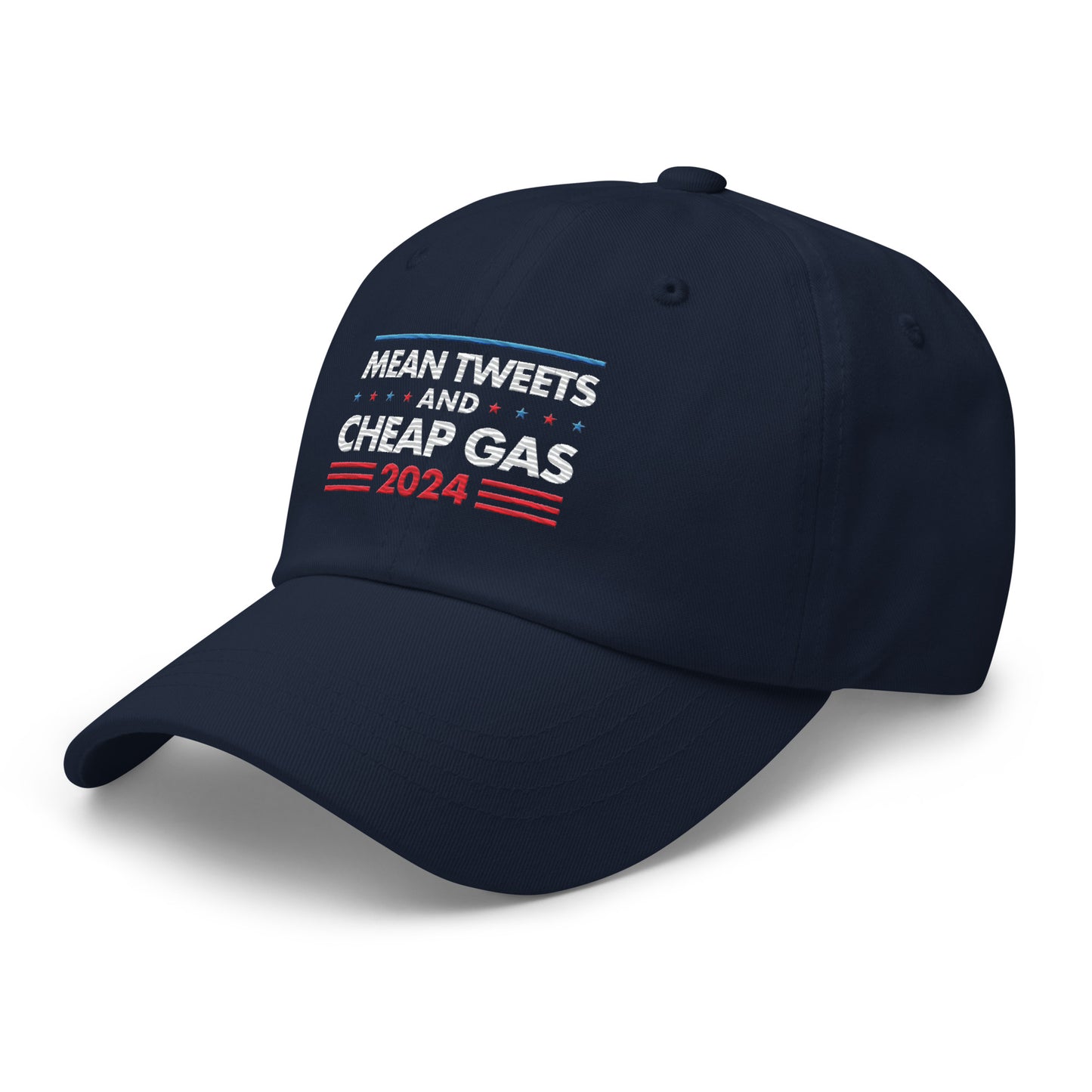 Mean Tweets and Cheap Gas Leather Back Hat