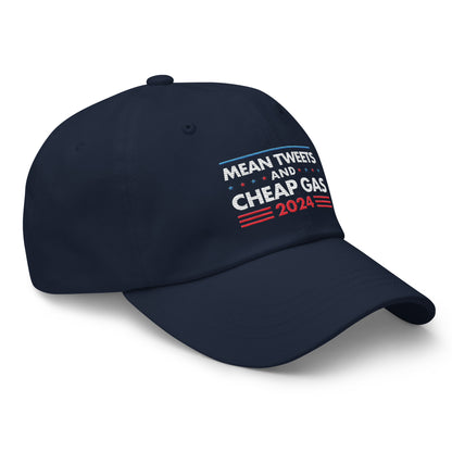Mean Tweets and Cheap Gas Leather Back Hat
