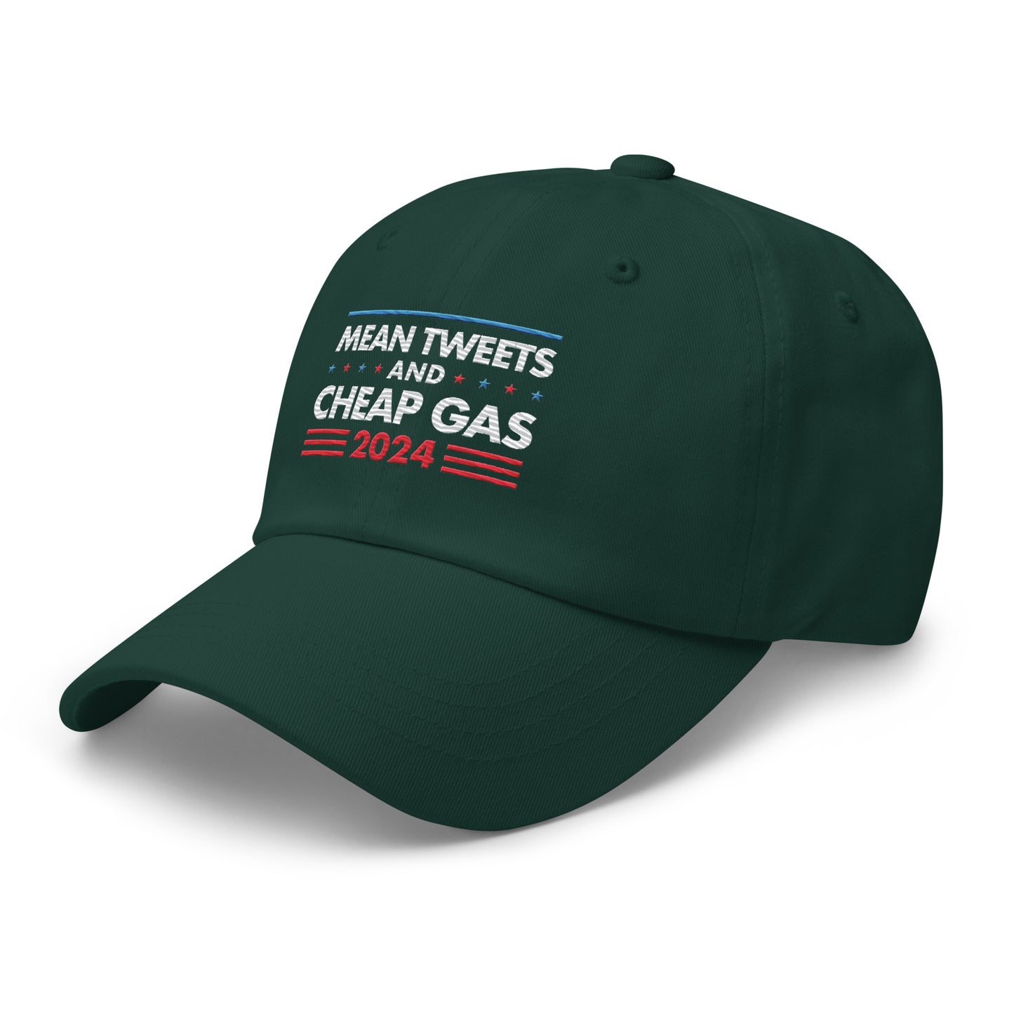 Mean Tweets and Cheap Gas Leather Back Hat
