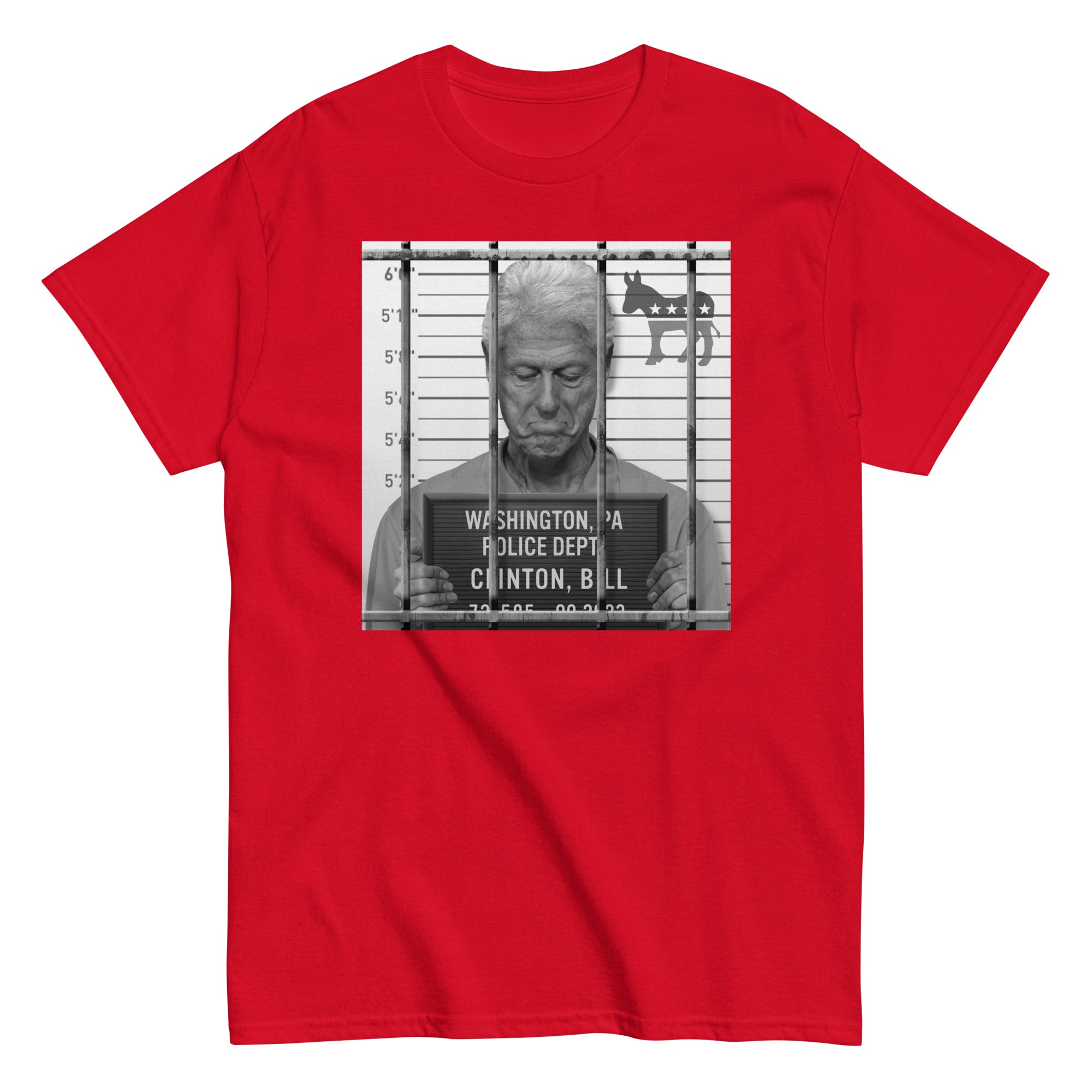 Democrat Clinton Bill Mugshot Shirt