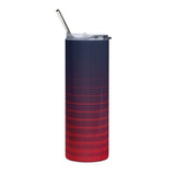 Distressed Flag Stainless steel tumbler