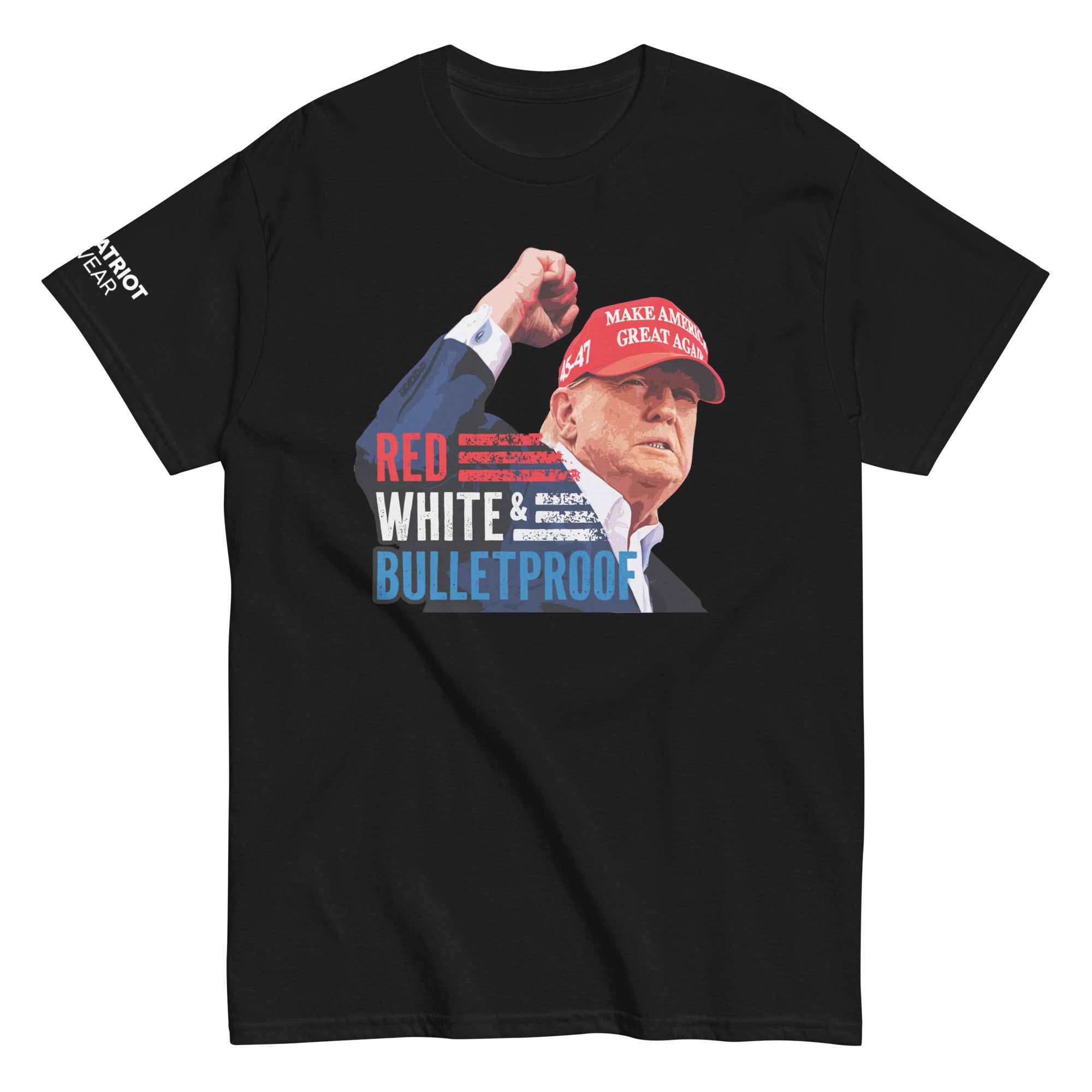 Red, White, Bulletproof Shirt