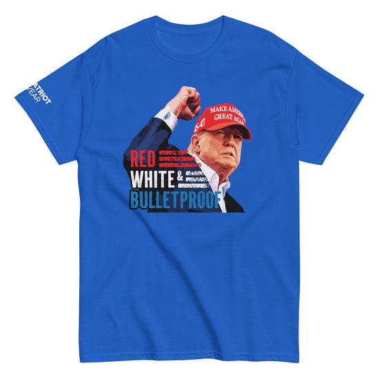 Red, White, Bulletproof Shirt