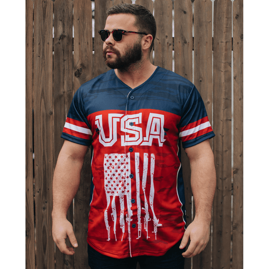 USA 2/A BASEBALL JERSEY - Patriot Wear